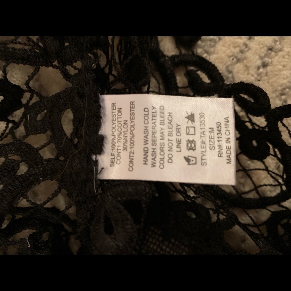 🔥Deal🔥Black lace sleeveless blouse - Picture 5 of 5